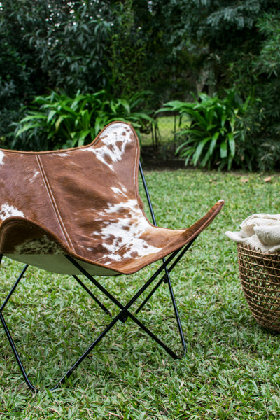 SILLA MARIPOSA DE CUERO GAUCHO