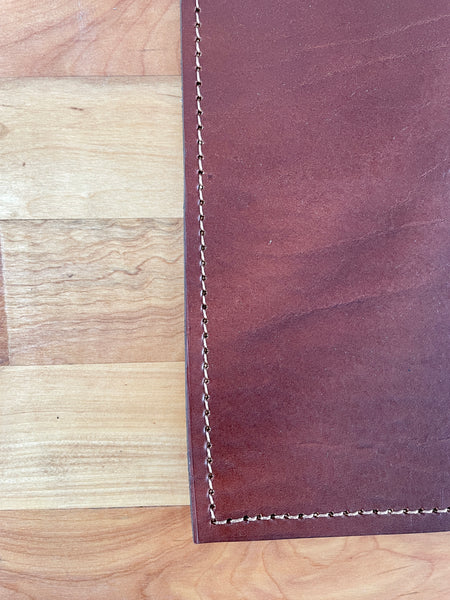 Handmade Leather Placemat 12x18" – Vegetable Tanned Full-Grain Dining Table Mat, Premium Quality Gift