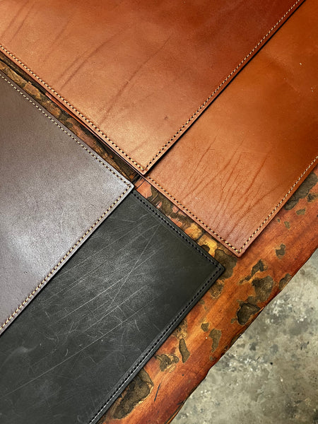 Handmade Leather Placemat 12x18" – Vegetable Tanned Full-Grain Dining Table Mat, Premium Quality Gift