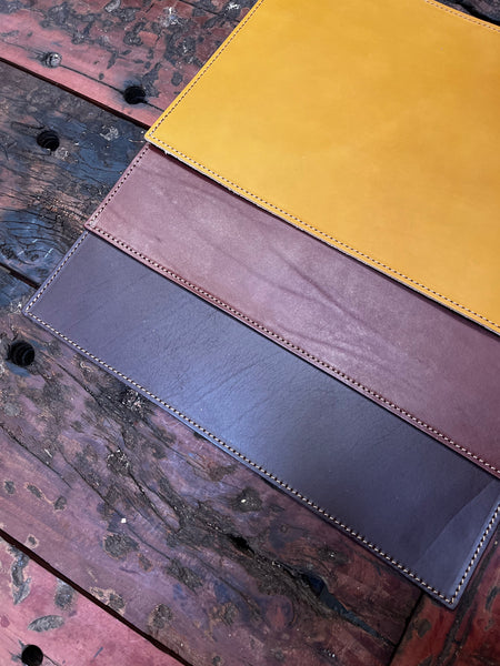 Handmade Leather Placemat 12x18" – Vegetable Tanned Full-Grain Dining Table Mat, Premium Quality Gift