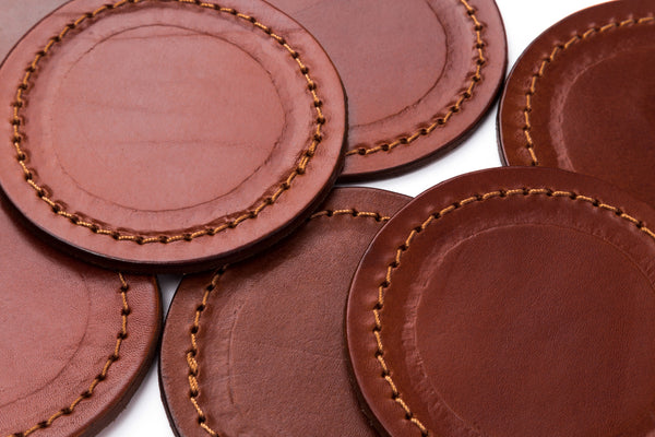 Handmade Leather Placemat 12x18" – Vegetable Tanned Full-Grain Dining Table Mat, Premium Quality Gift