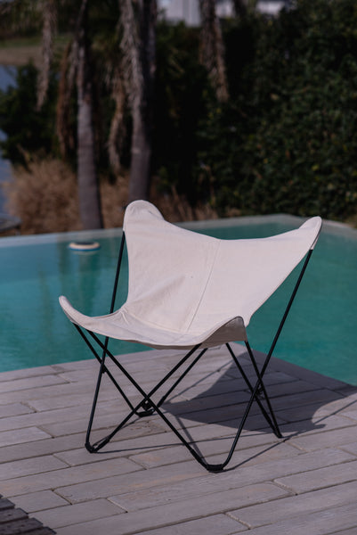 100% COTTON FABRIC BUTTERFLY CHAIR