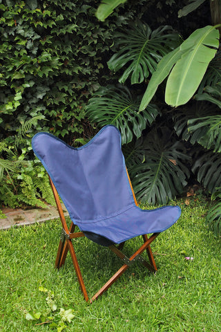PALERMO TRIPOLINA OUTDOOR WOODEN CHAIR IN SUNBRELLA FABRIC