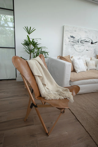 PALERMO TRIPOLINA ANTIQUE LEATHER CHAIR
