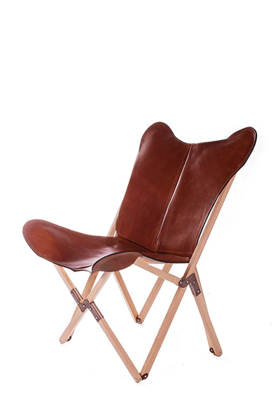 PALERMO TRIPOLINA MALBEC LEATHER CHAIR