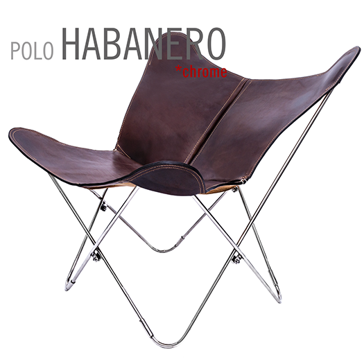 POLO HABANERO LEATHER BUTTERFLY CHAIR