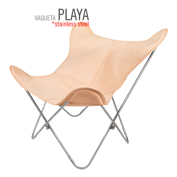 VAQUETA PLAYA LEATHER BUTTERFLY CHAIR