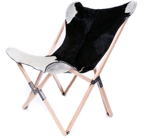 PALERMO TRIPOLINA BESSY COWHIDE CHAIR