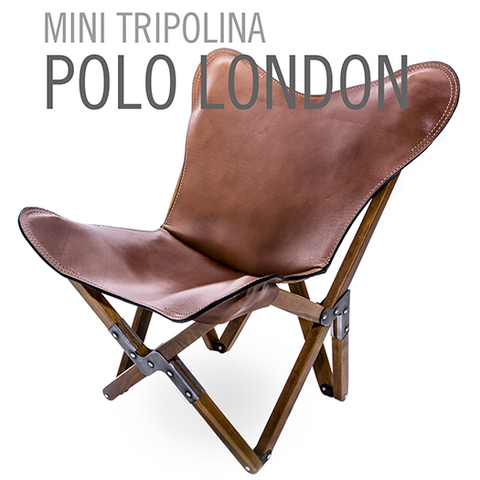 SILLA INFANTIL TRIPOLINA DE PIEL POLO LONDON