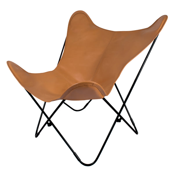 VAQUETA WHISKY LEATHER BUTTERFLY CHAIR