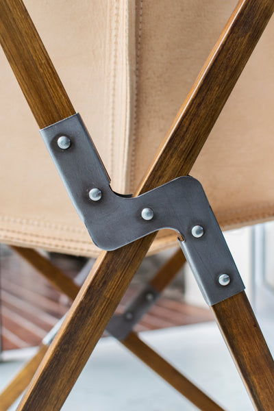 PALERMO TRIPOLINA HABANERO LEATHER CHAIR
