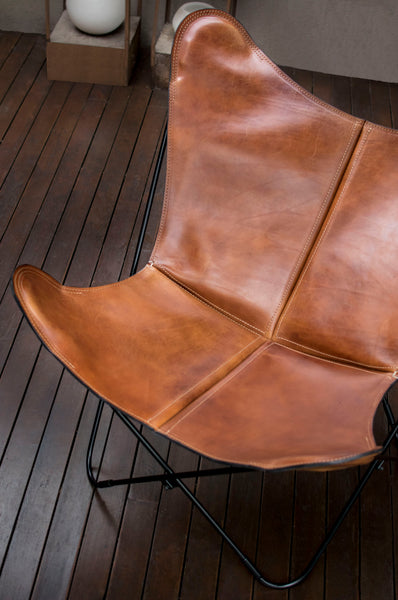 BEST SELLER POLO LONDON LEATHER BUTTERFLY CHAIR