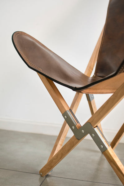 PALERMO TRIPOLINA HABANERO LEATHER CHAIR
