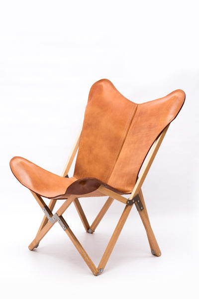 PALERMO TRIPOLINA ANTIQUE LEATHER CHAIR