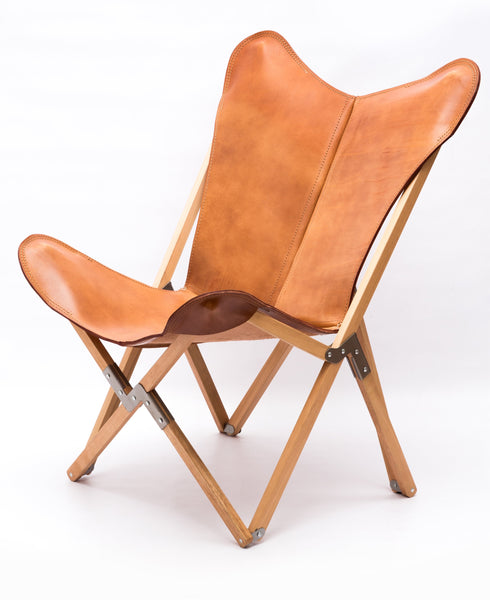 PALERMO TRIPOLINA ANTIQUE LEATHER CHAIR
