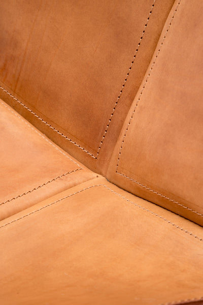 PALERMO TRIPOLINA ANTIQUE LEATHER CHAIR