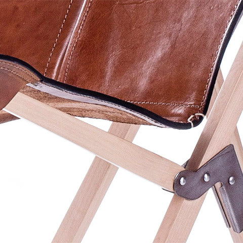 PALERMO TRIPOLINA MALBEC LEATHER CHAIR