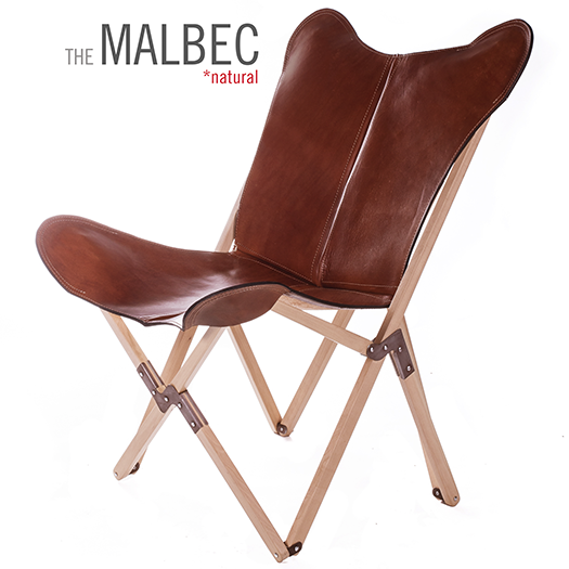 PALERMO TRIPOLINA MALBEC LEATHER CHAIR