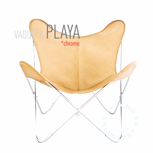 VAQUETA PLAYA LEATHER BUTTERFLY CHAIR