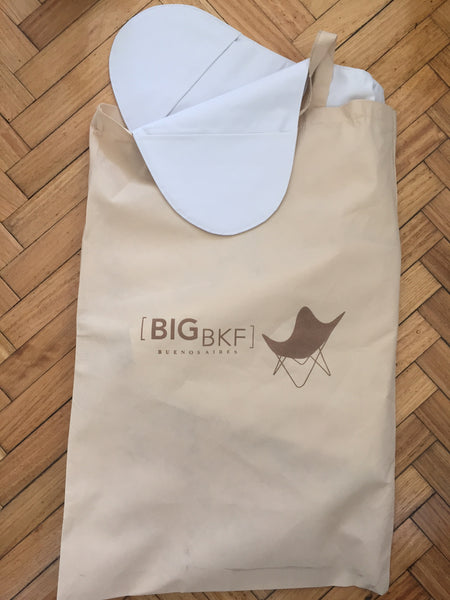 SILLA MARIPOSA DE TEJIDO SUNBRELLA ACERO INOXIDABLE