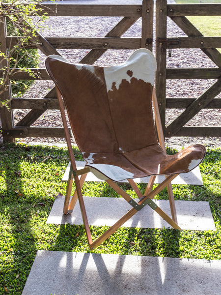 PALERMO TRIPOLINA GAUCHO COWHIDE CHAIR