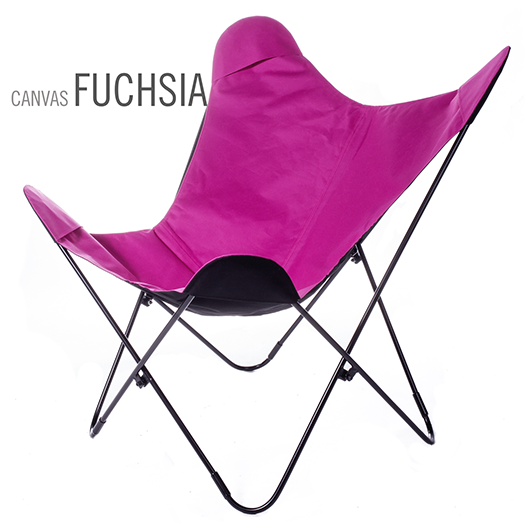 SUNBRELLA FABRIC FUCHSIA BUTTERFLY CHAIR