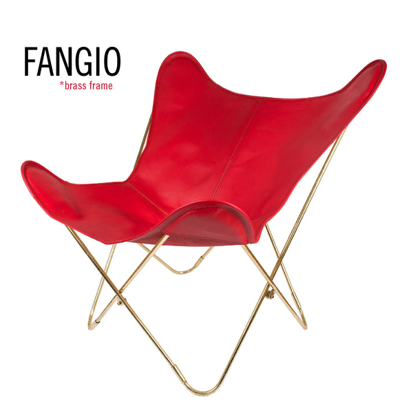 SILLA MARIPOSA DE PIEL FANGIO