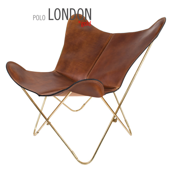 POLO LEATHER BUTTERFLY CHAIR