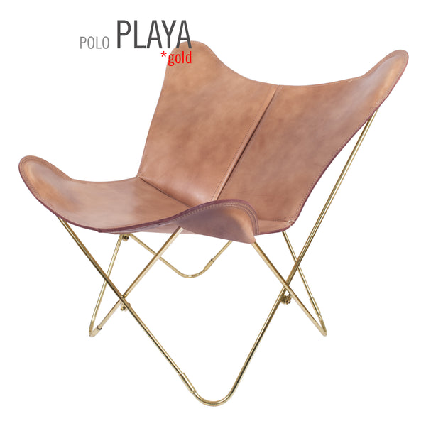 POLO LEATHER BUTTERFLY CHAIR