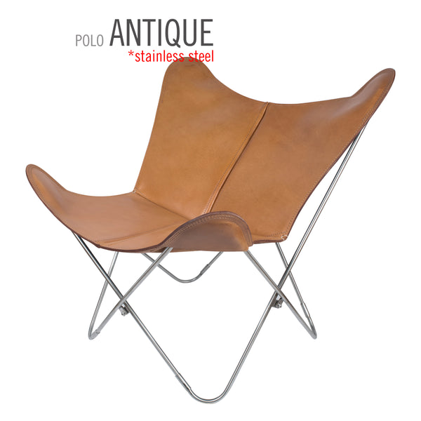 POLO LEATHER BUTTERFLY CHAIR