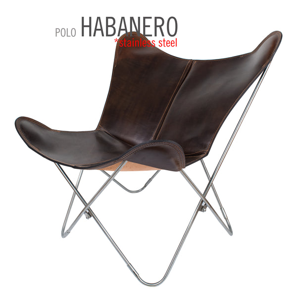 POLO LEATHER BUTTERFLY CHAIR