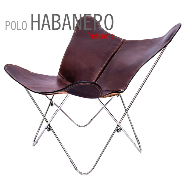 POLO LEATHER BUTTERFLY CHAIR
