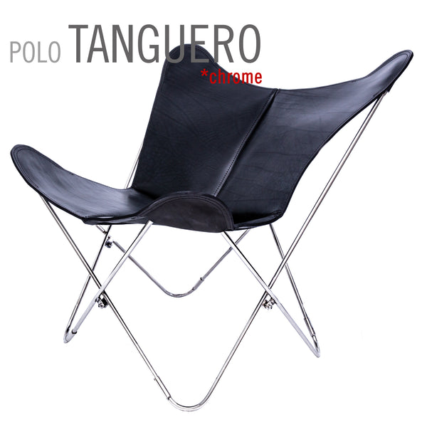 POLO LEATHER BUTTERFLY CHAIR