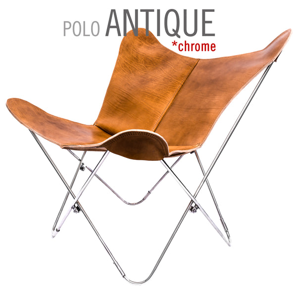 POLO LEATHER BUTTERFLY CHAIR