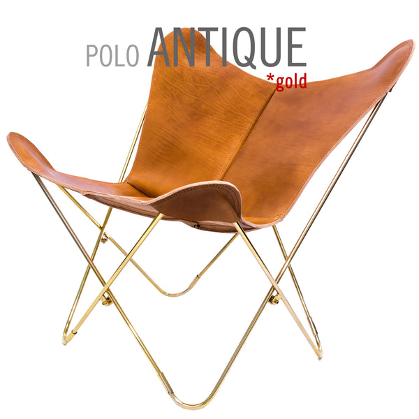 POLO LEATHER BUTTERFLY CHAIR