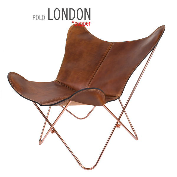 POLO LEATHER BUTTERFLY CHAIR