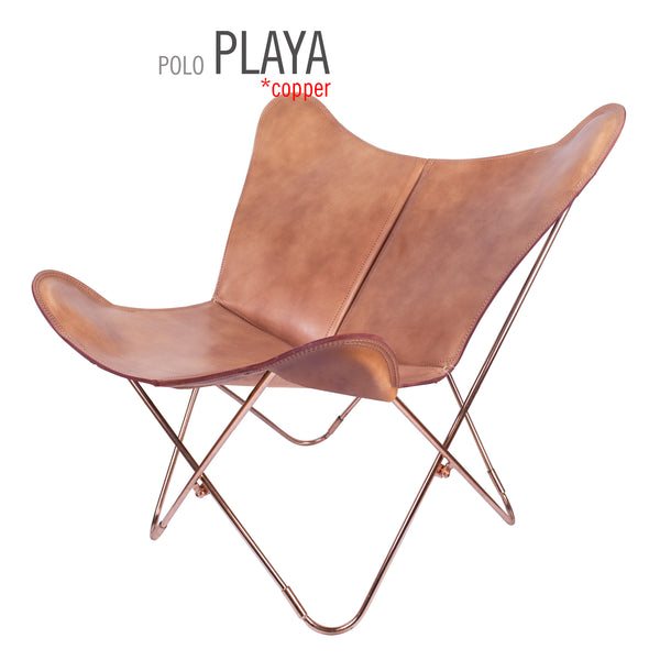POLO LEATHER BUTTERFLY CHAIR