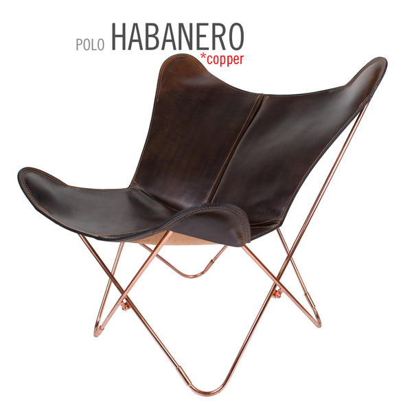 POLO LEATHER BUTTERFLY CHAIR