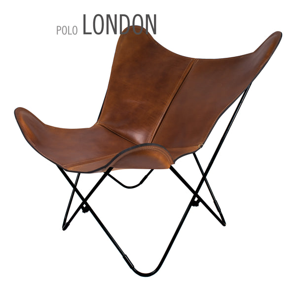 POLO LEATHER BUTTERFLY CHAIR