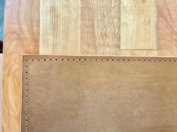 Handmade Leather Placemat 12x18" – Vegetable Tanned Full-Grain Dining Table Mat, Premium Quality Gift