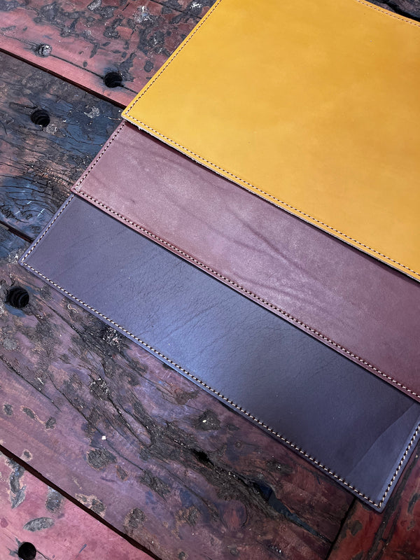 手工皮革餐垫 12x18 英寸 – 植物鞣制全粒面餐桌垫，优质礼品