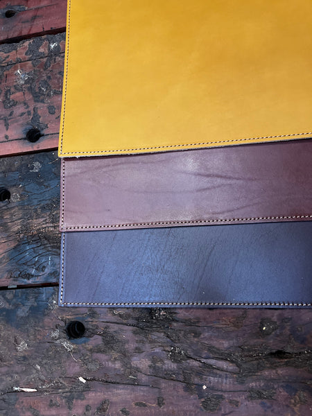 Handmade Leather Placemat 12x18" – Vegetable Tanned Full-Grain Dining Table Mat, Premium Quality Gift