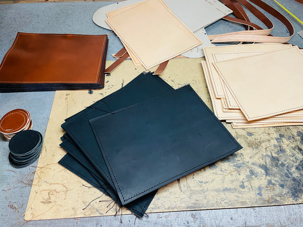 Handmade Leather Placemat 12x18" – Vegetable Tanned Full-Grain Dining Table Mat, Premium Quality Gift