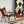 Palermo Tripolina Polo leather folding chair with ottoman