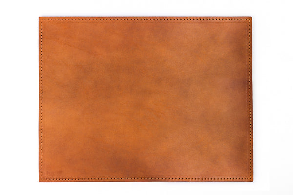 Handmade Leather Placemat 12x18" – Vegetable Tanned Full-Grain Dining Table Mat, Premium Quality Gift