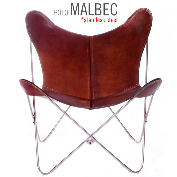POLO LEATHER BUTTERFLY CHAIR