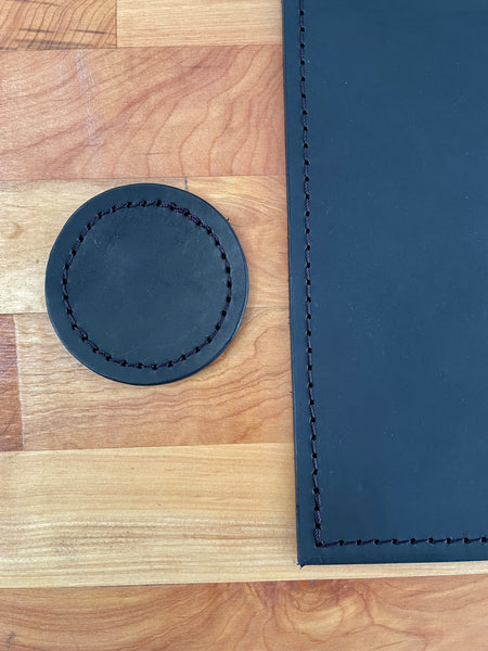 Handmade Leather Placemat 12x18" – Vegetable Tanned Full-Grain Dining Table Mat, Premium Quality Gift