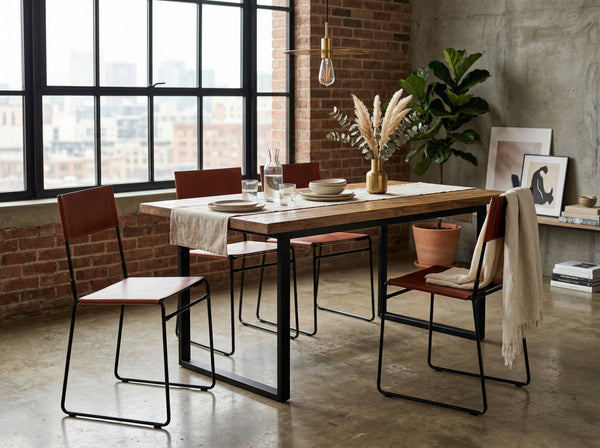 SILLA DE COMEDOR PAMPA DE PIEL