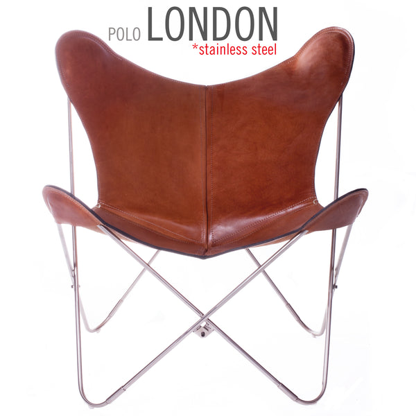 POLO LEATHER BUTTERFLY CHAIR