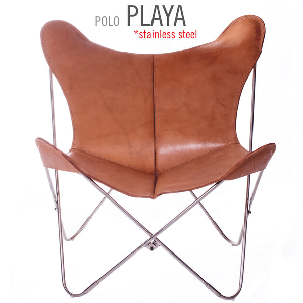 POLO LEATHER BUTTERFLY CHAIR